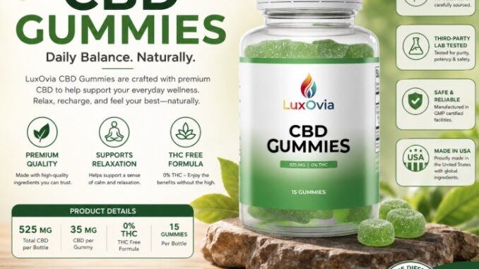 Luxovia CBD Gummies